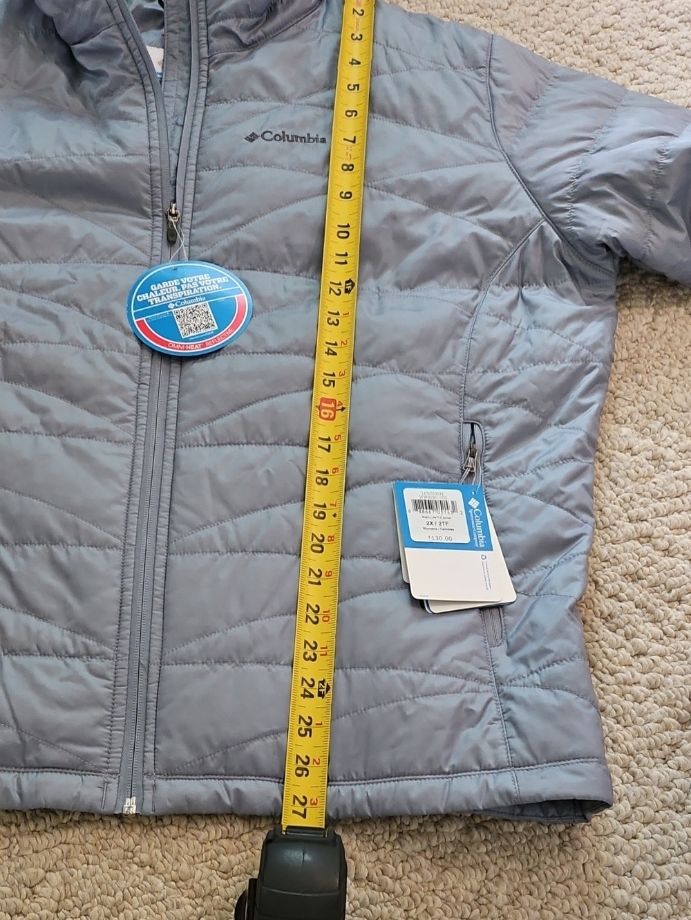 Columbia Omni Heat NWT Slate Blue Jacket Size Women's 2X - Picture 9 of 12